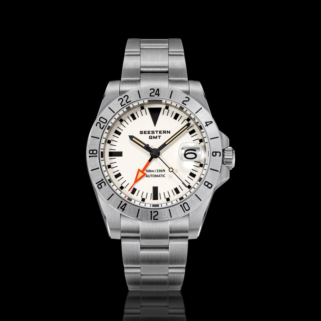 Seestern Heritage S436-2 BB White Dial GMT Automatic