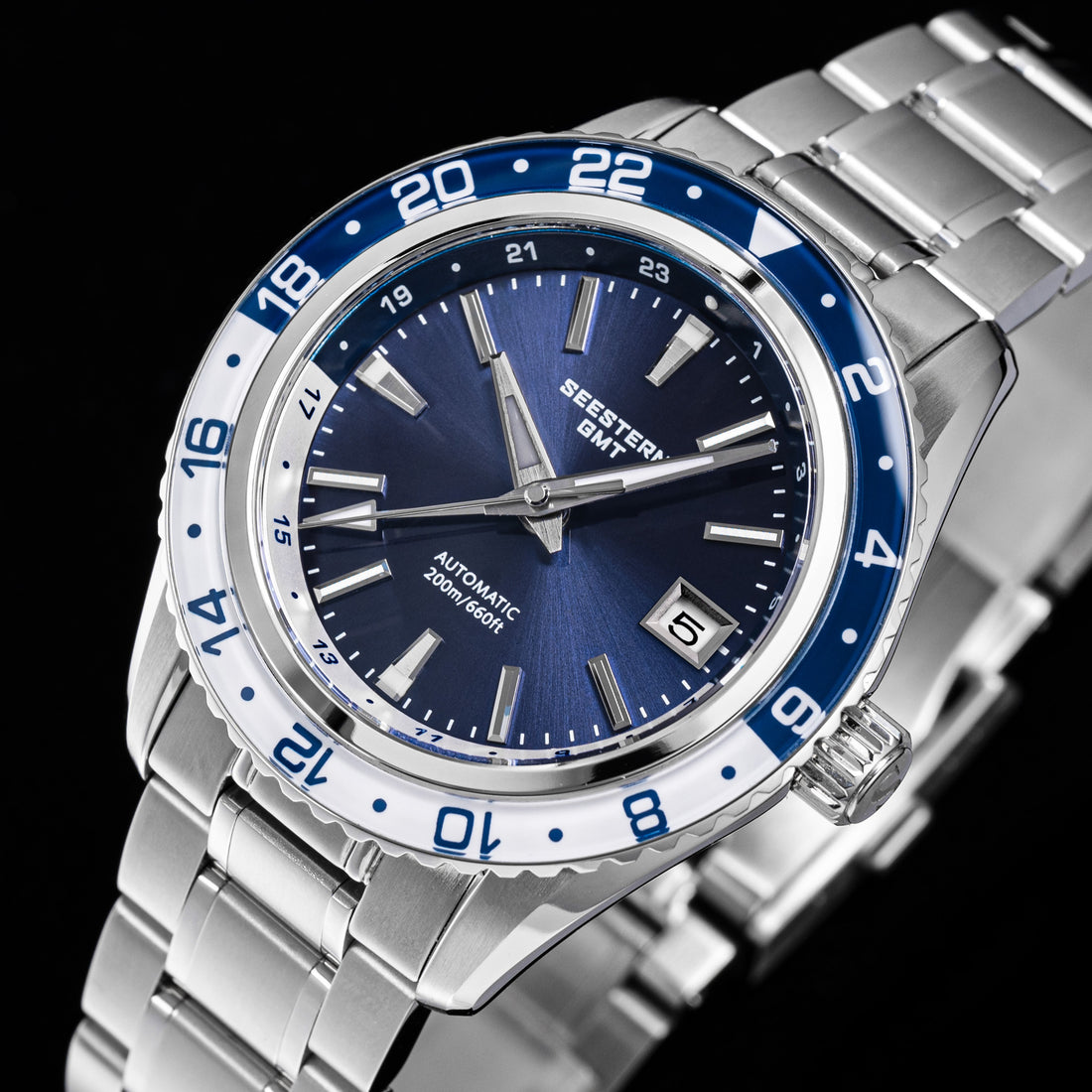 Seestern S456 GMT Automatic Blue Dial Automatic