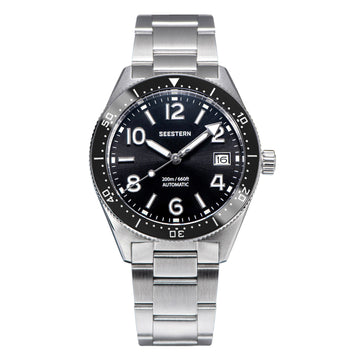 Seestern S434 Professional Diver Automatic 200m Water Resistant V2 (Bigger Watch Crown, Engrave Case Back)