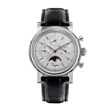 MoonPhase Master S394 (SU1908SW/X) Stainless-Steel Case White Dial