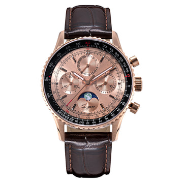 MoonPhase Chrono Master S468 Rose Gold Case Rose Gold Dial