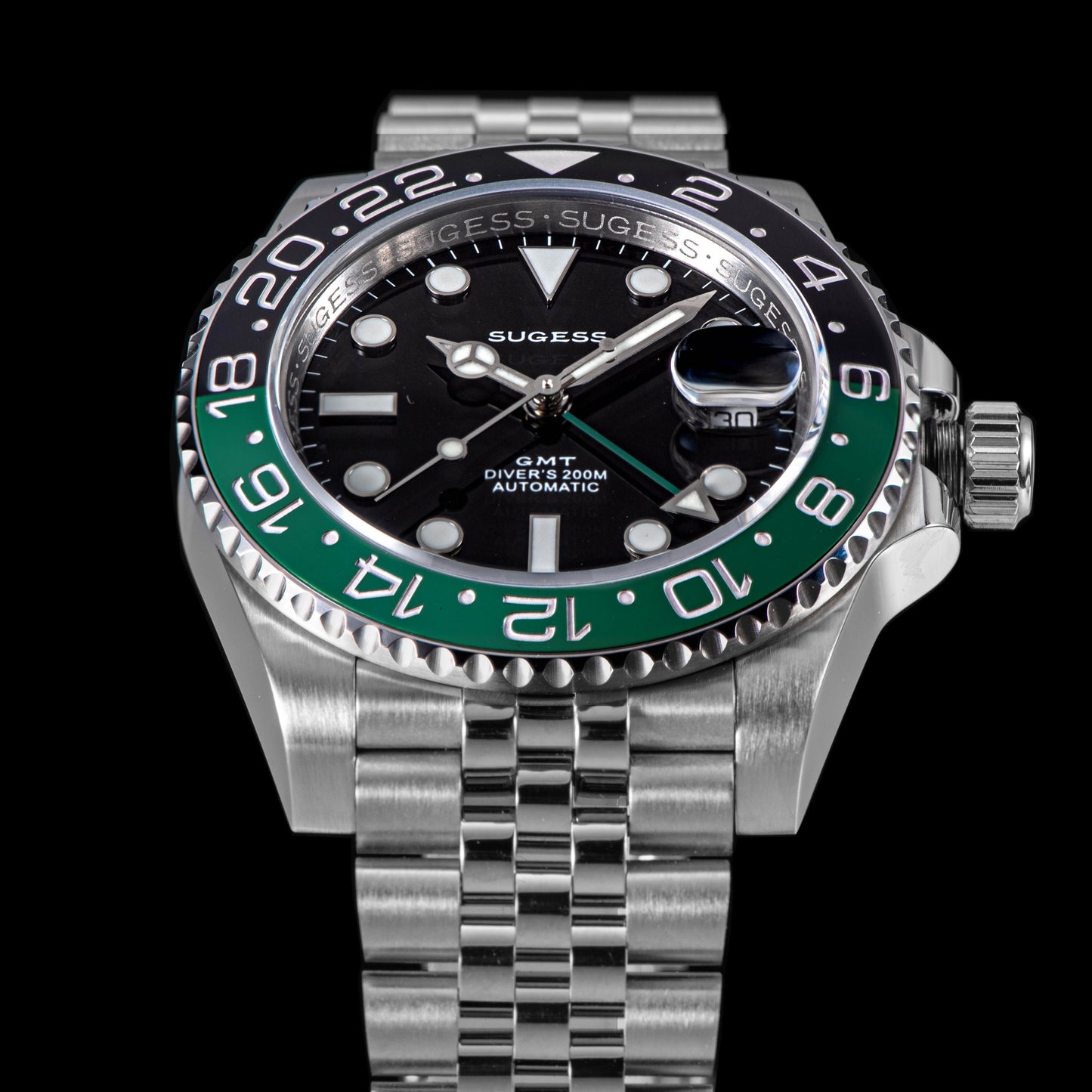 GMT DIVER'S SG116710LN Green Black Bezel Jubilee Bracelet