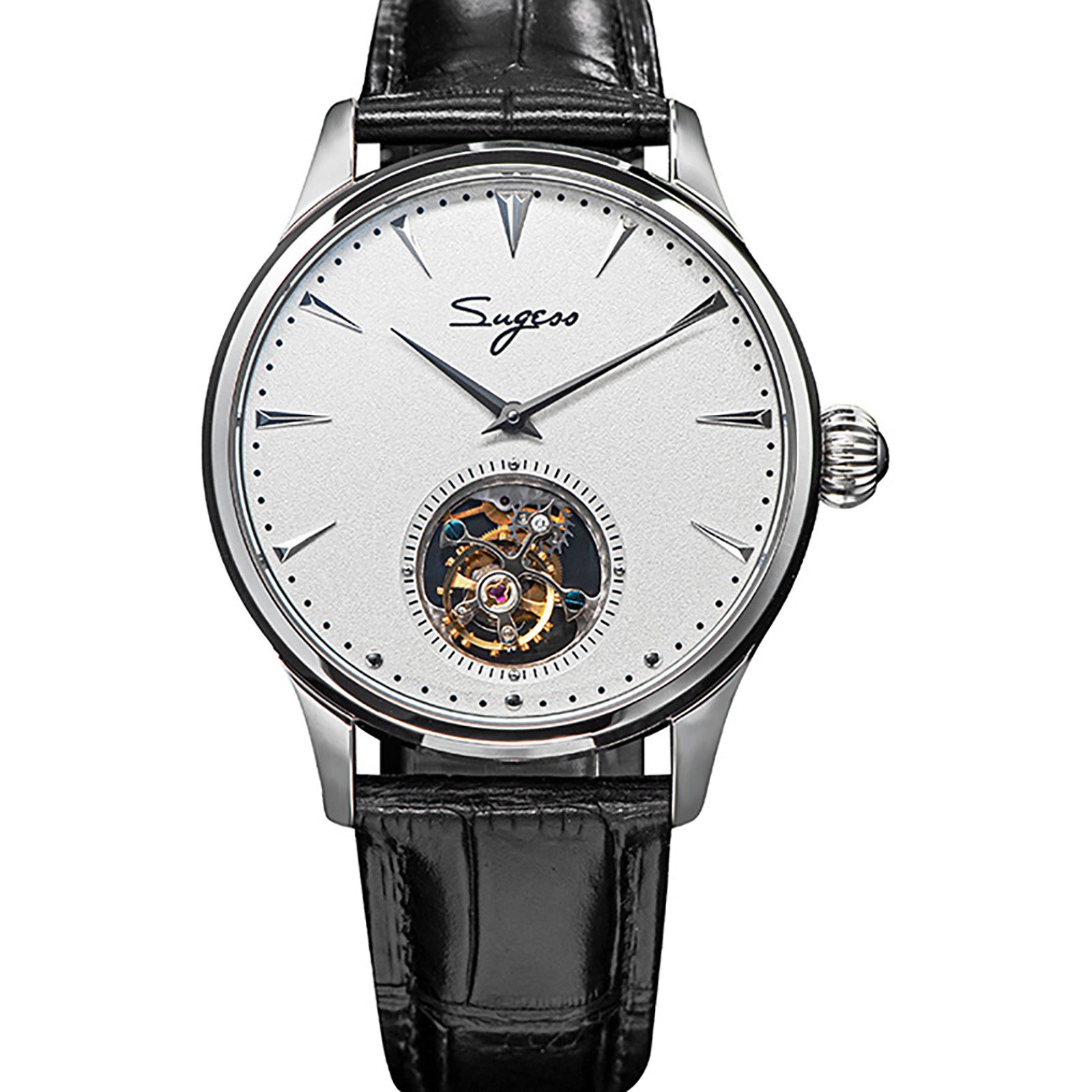 Sugess Seagull ST8002 Automatic Tourbillon Movement Watch SU8002ISB