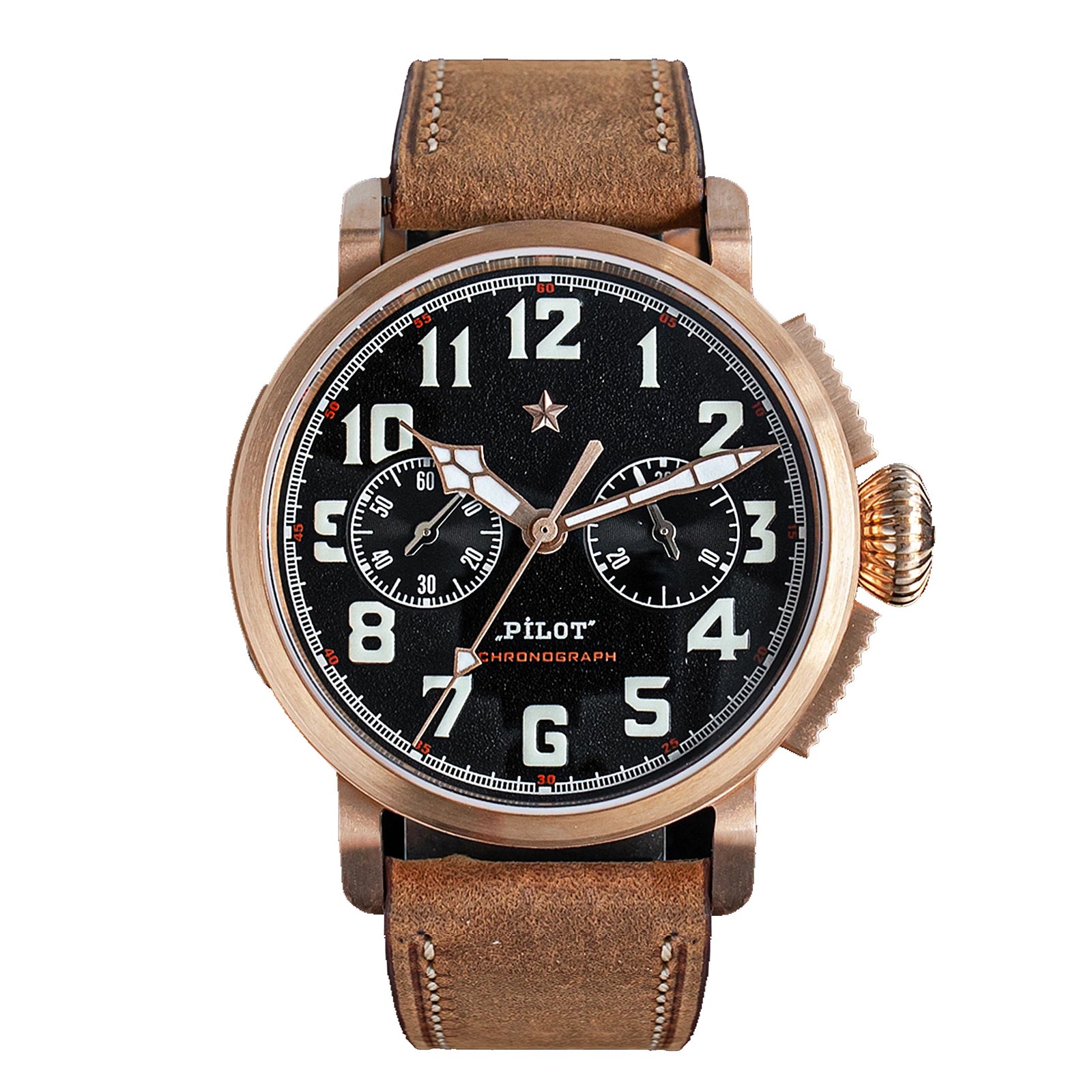 Sugess Pilot Master Genuine Germany CuSn8 Bronze Watch ST1901