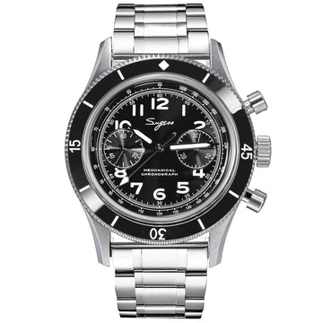 Chrono Heritage S423 Chronograph Black Dial Bracelet