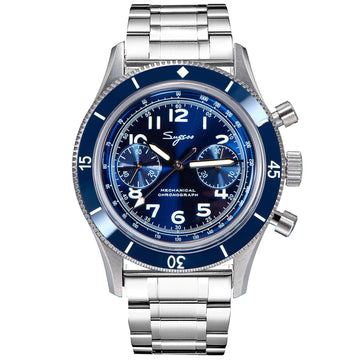 Chrono Heritage S423 Chronograph Blue Dial Bracelet