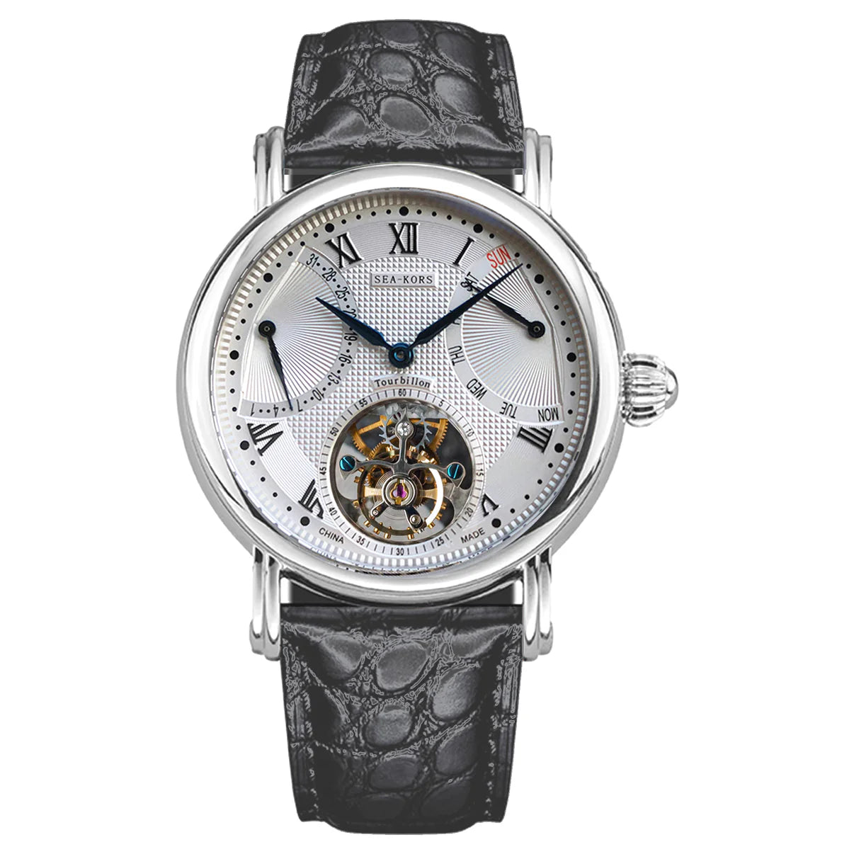 Sugess seakors Seagull ST8004 Tourbillon Movement Watch SE8004SK