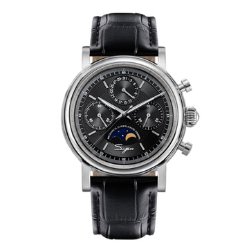MoonPhase Master S394 (SU1908SZ) Stainless-Steel Case Black Dial