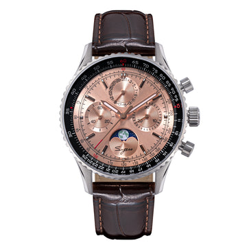 MoonPhase Chrono Master S468 Stainless Steel Case Rose Gold Dial