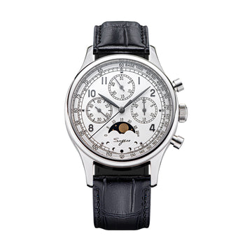 MoonPhase Master S389-2 White Dial Swan Neck Regulator