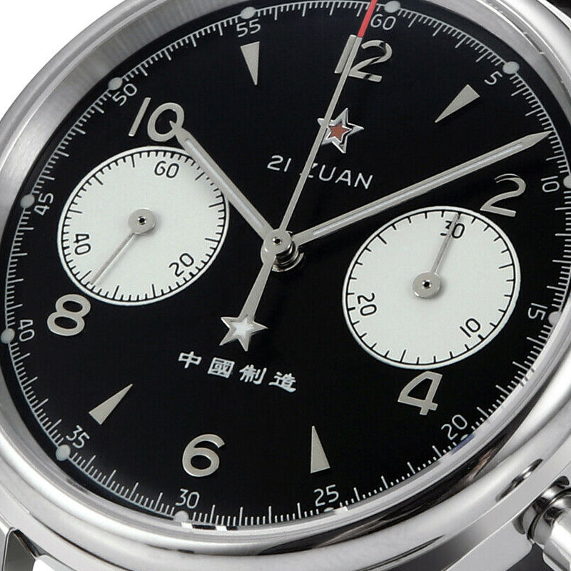 苏格斯复古计时码表 SU1962SB