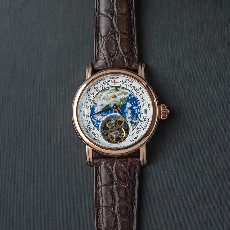 Tourbillon Master SUEARTHGA Automatic Movement Rose Gold Case