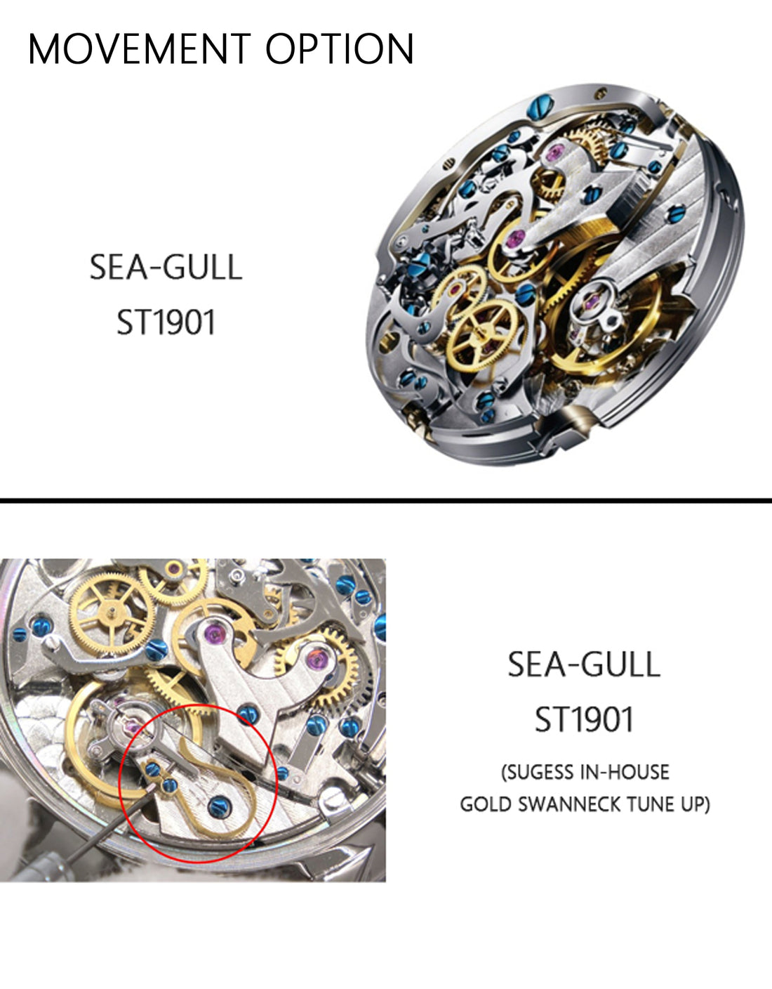 苏格斯复古计时码表 SU1901F002GN/SN