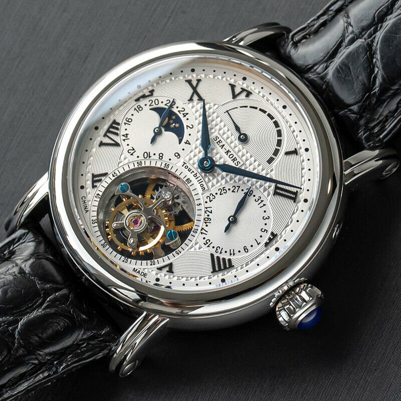 Seakors Tourbillon SE8007SK Black Indices