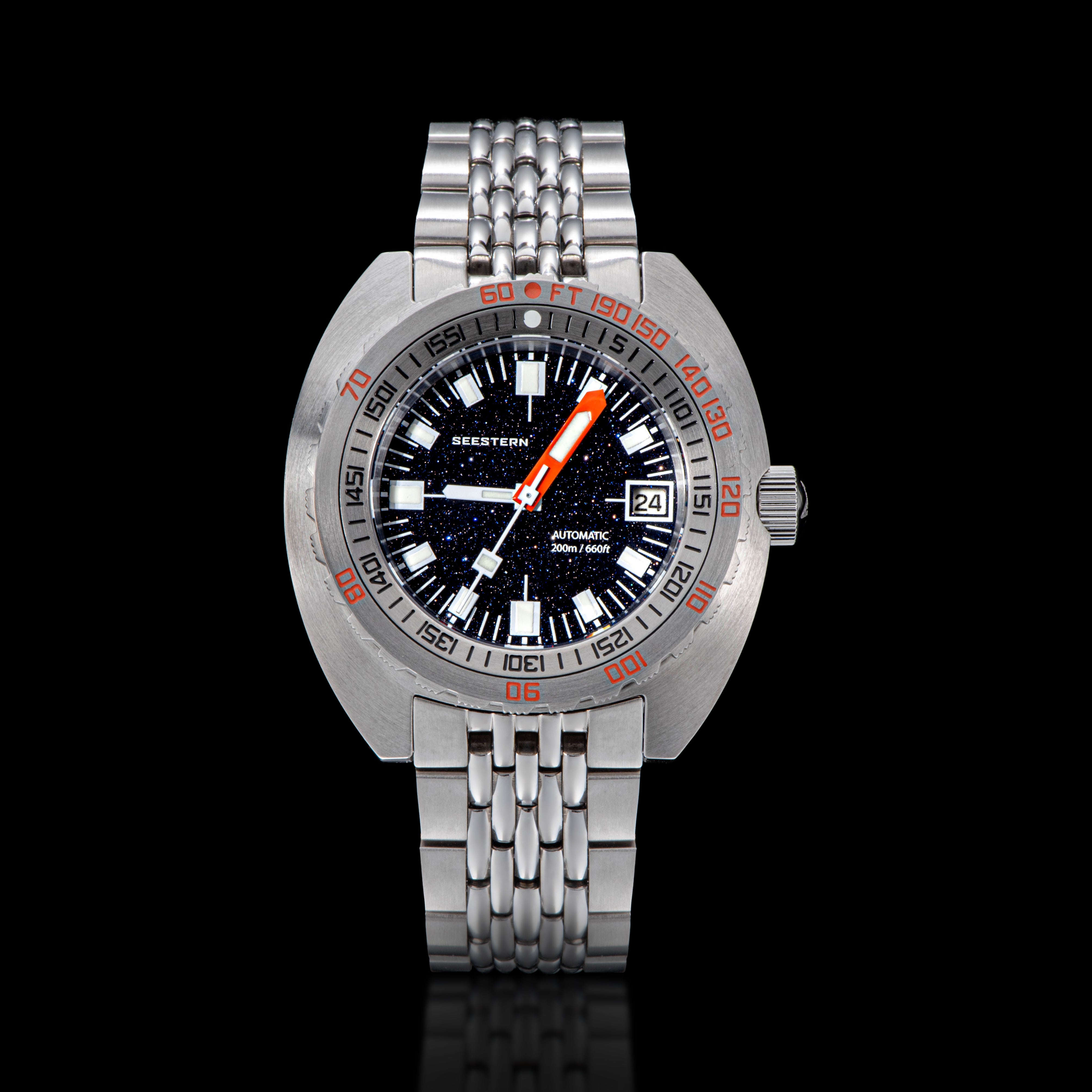 Seestern Sub300T Stainless Steel Ceramic Bezel Seaman NH35A