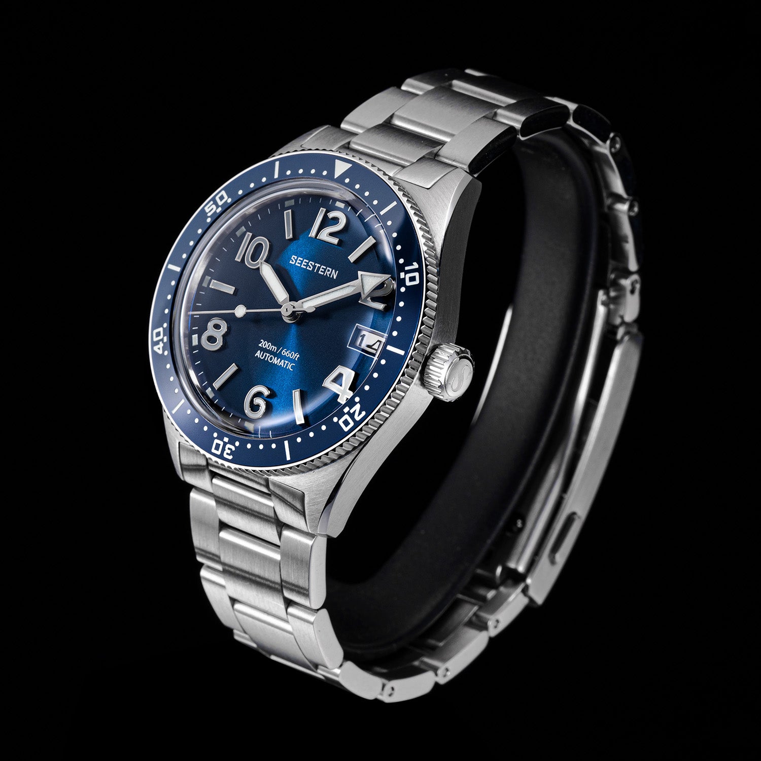 Seestern S434-2 Stainless-Steel Blue Dial Professional Diver Automatic