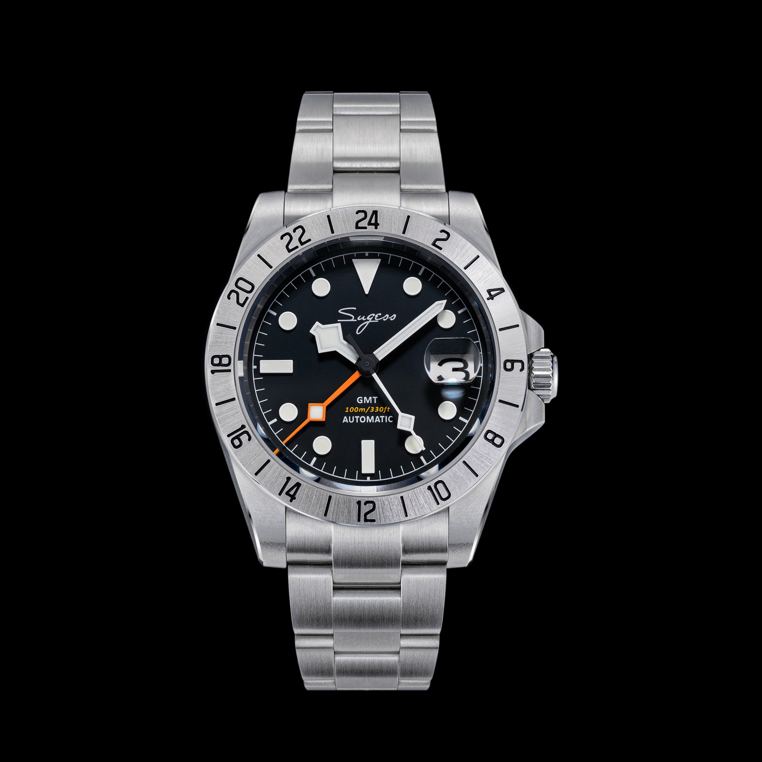 Sugess S463 GMT 自動巻き時計 Heritage S463 BB GMT Deep Blue Dial