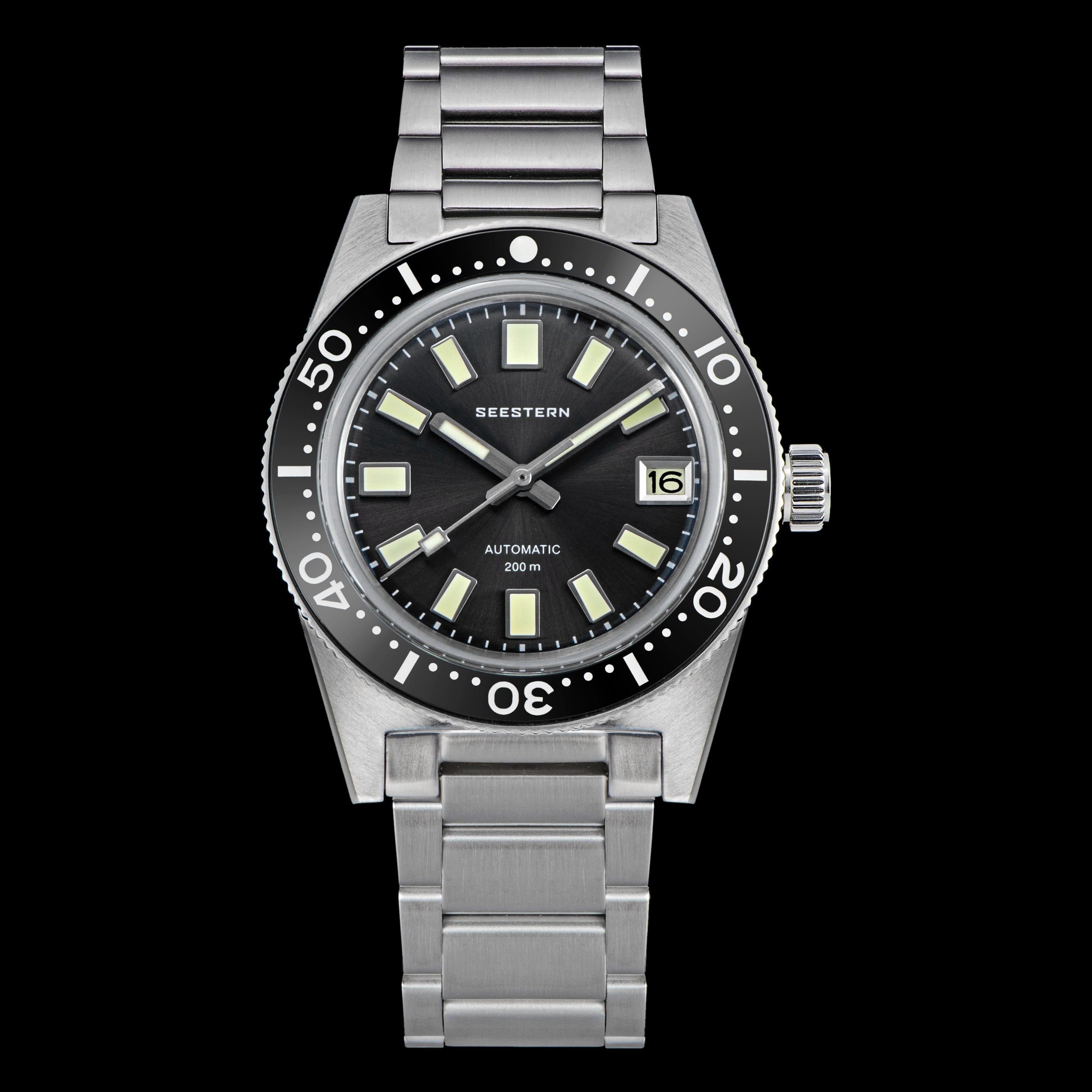 Seestern 62MAS Stainless Steel Ceramic Bezel Seiko NH35A Automatic