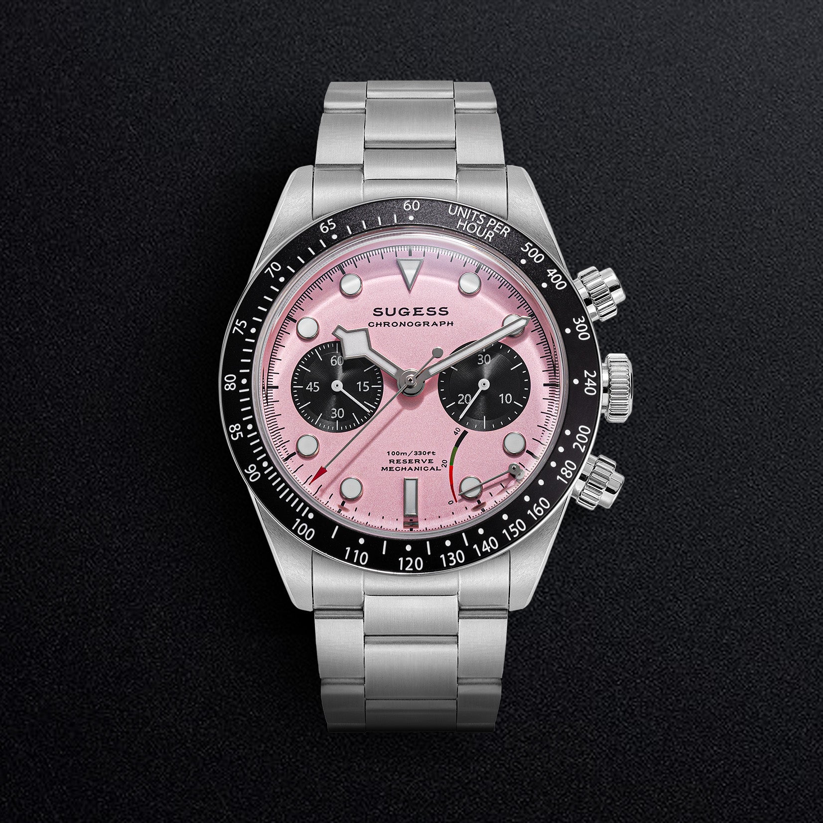 Chrono Heritage S457 Chronograph Power Reserve Pink Panda Dial