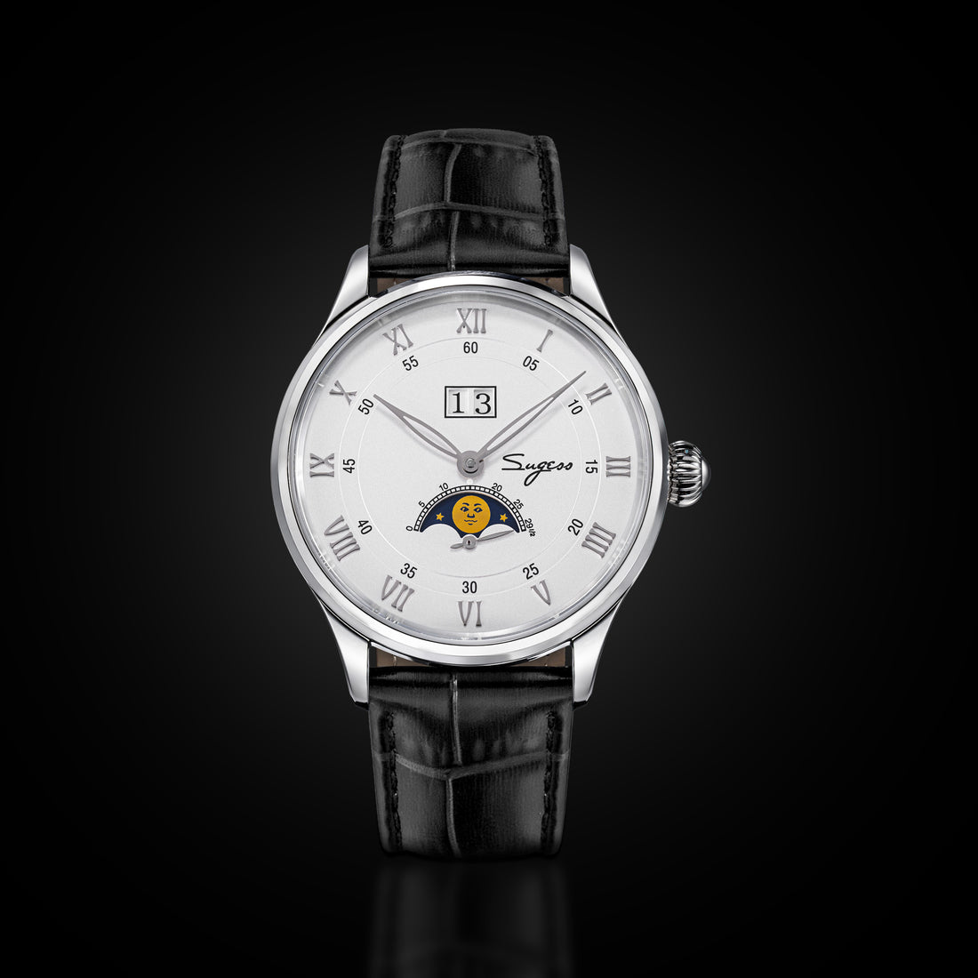 MoonPhase Master S437-2 Moon Phase Automatic Stainless Steel Case White Dial