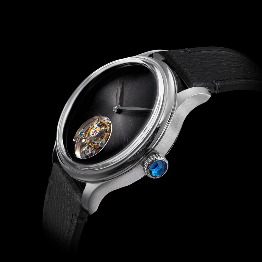 Tourbillon Master S454 Stainless Steel Black Dial