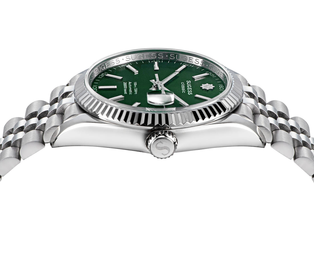 Automatic Classic S447 36mm Green Dial Fluted Bezel Jubilee Bracelet ST2130