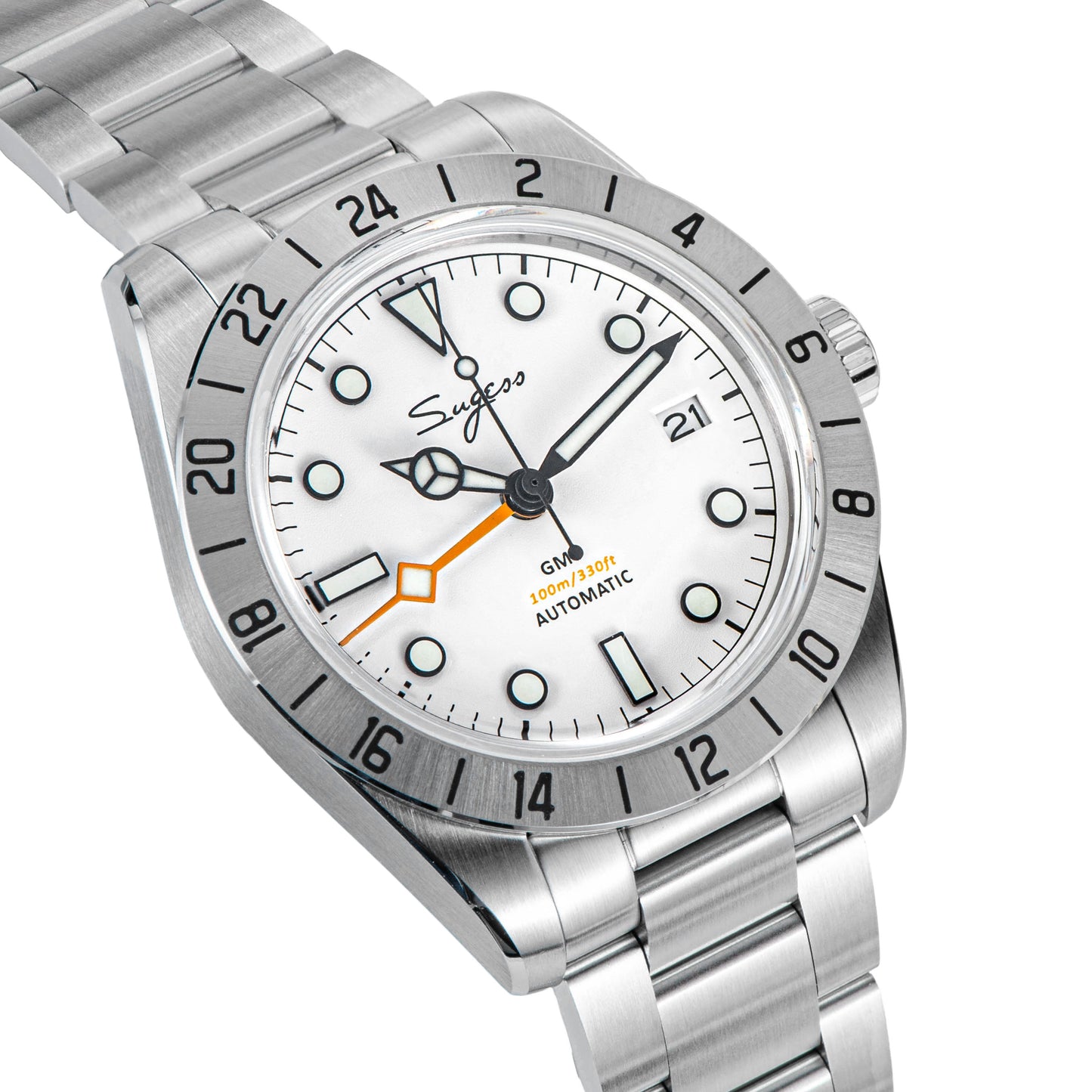 Heritage 431 BB GMT White Dial Mercedes Hands