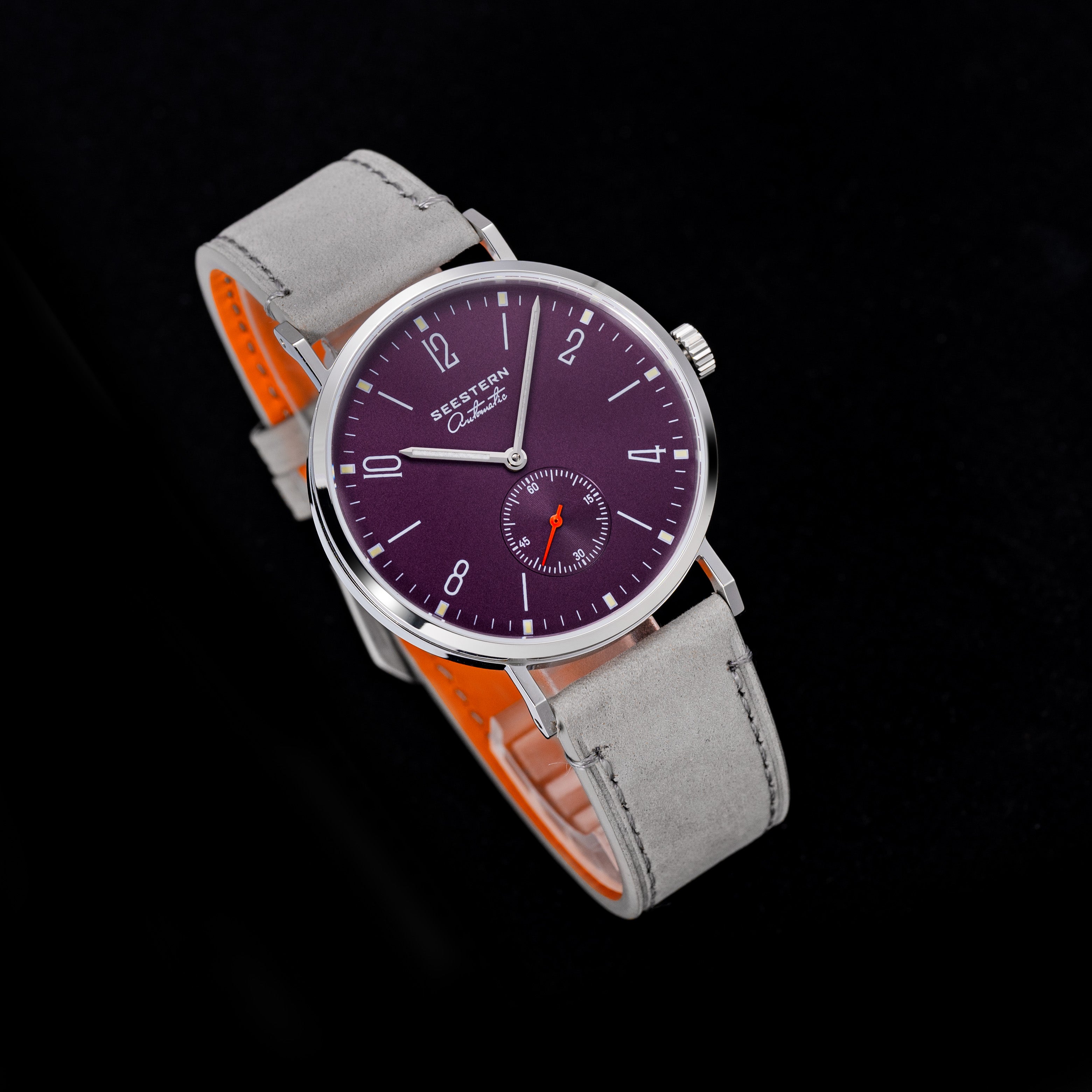 Seestern Automatic S382 38mm Purple Dial Classic Automatic Watch