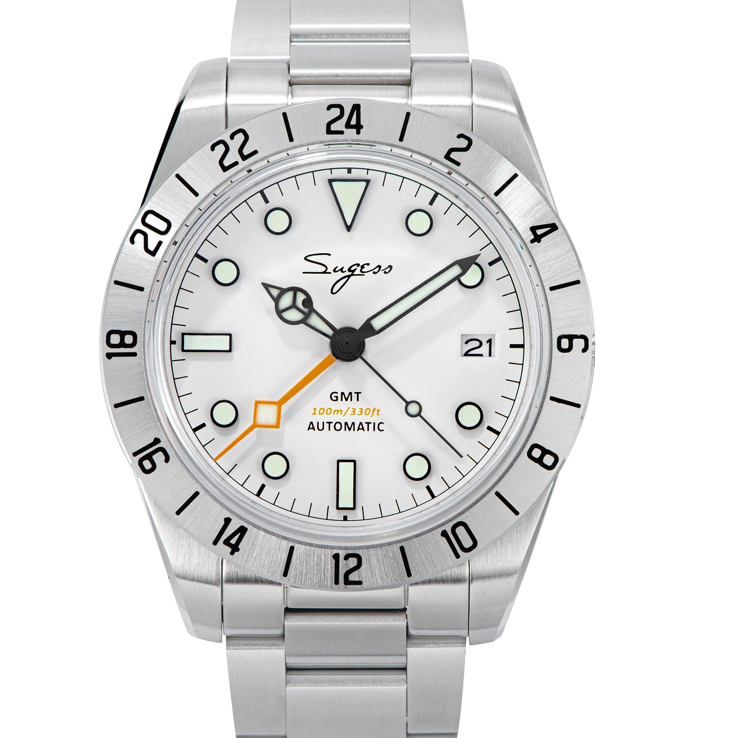 Heritage 431 BB GMT White Dial Mercedes Hands
