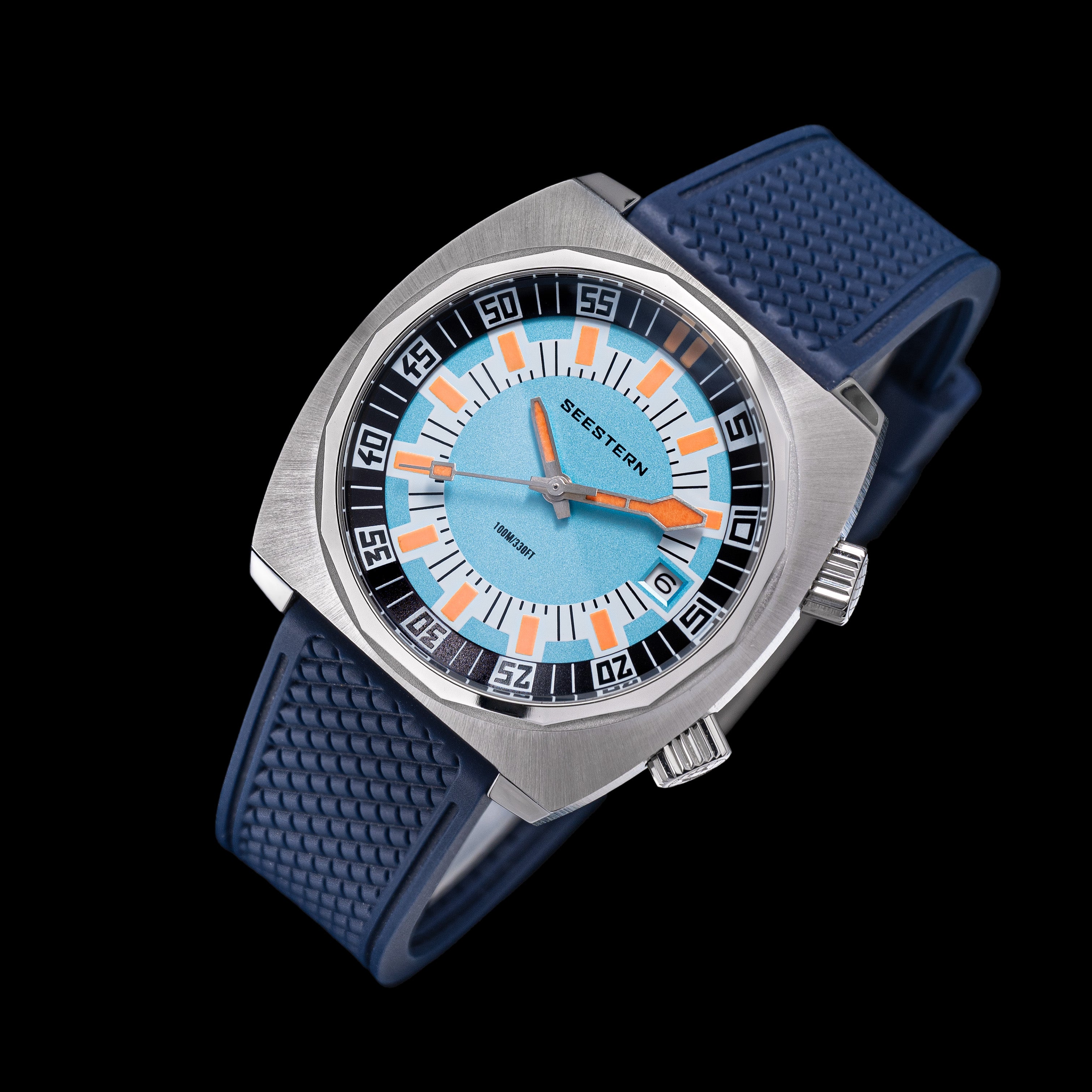 Seestern S471 Internal Rotating Bezel Blue Dial Automatic