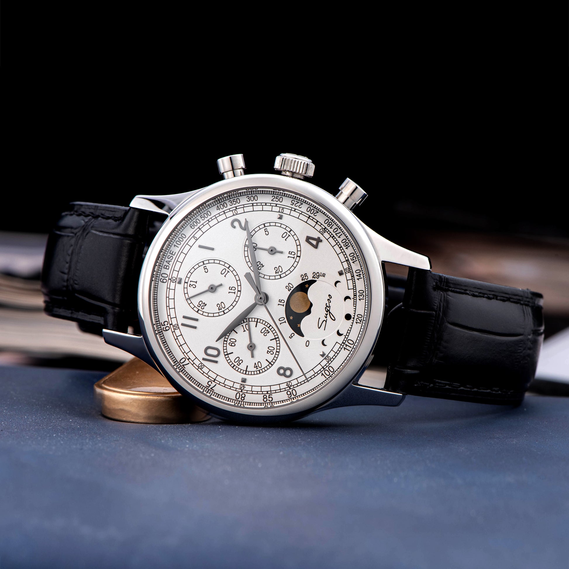 Seagull 1963 Sugess MoonPhase Master Uhr – Mechanischer