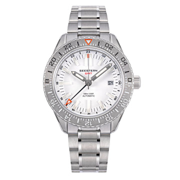 Seestern S474 GMT White Dial