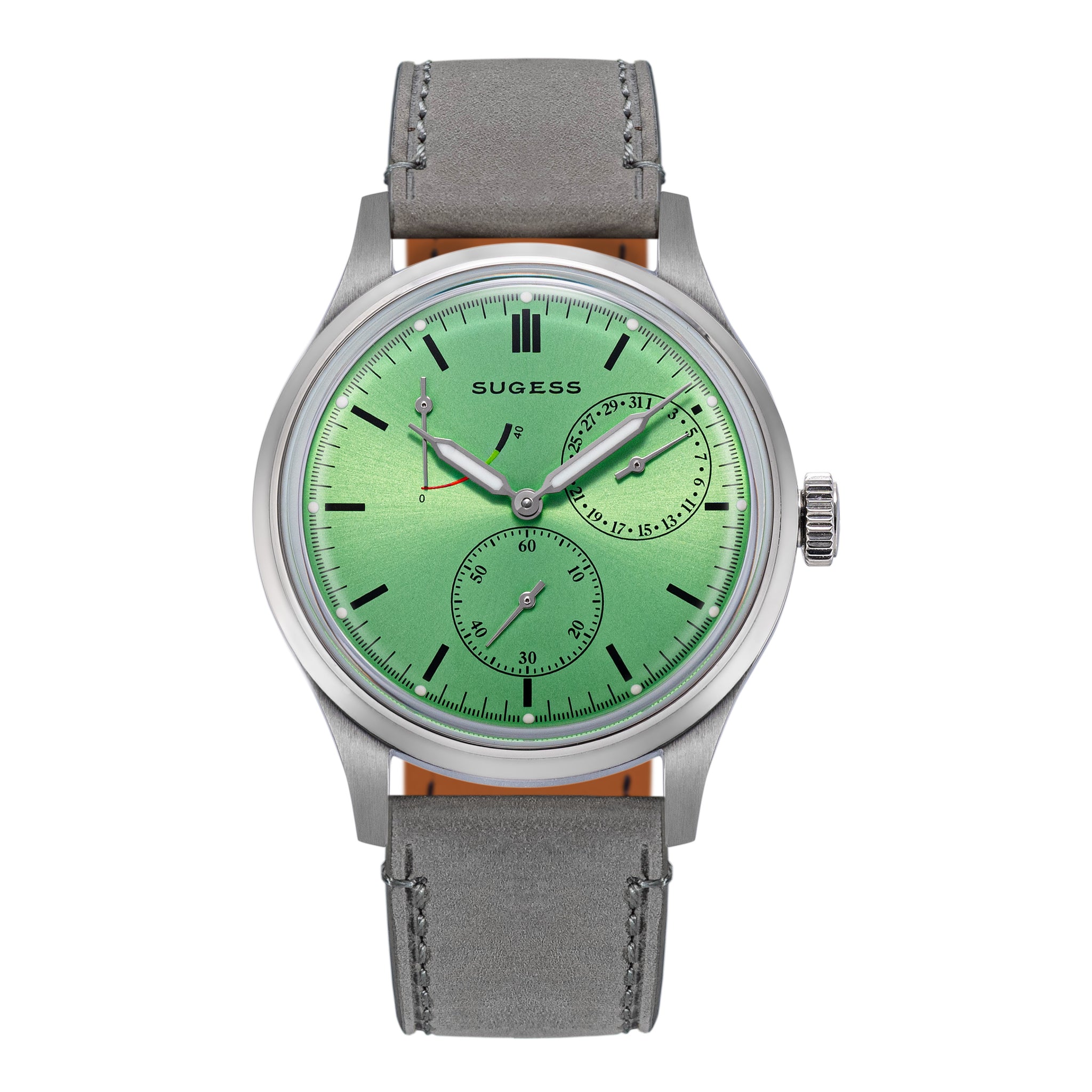 Sugess S458 Green Dial Stainless-Steel Automatic