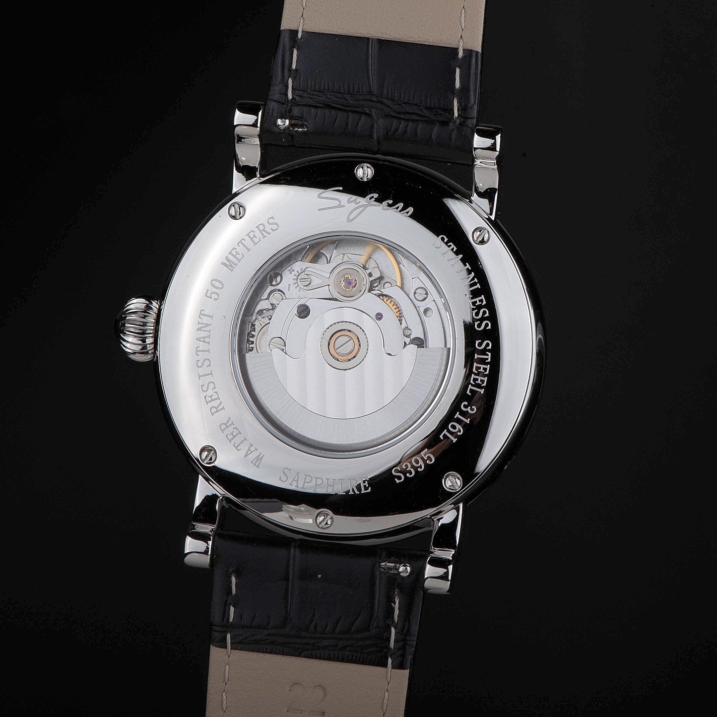 MoonPhase Master SU2108SK Stainless-Steel Moon Phase Silver Indices