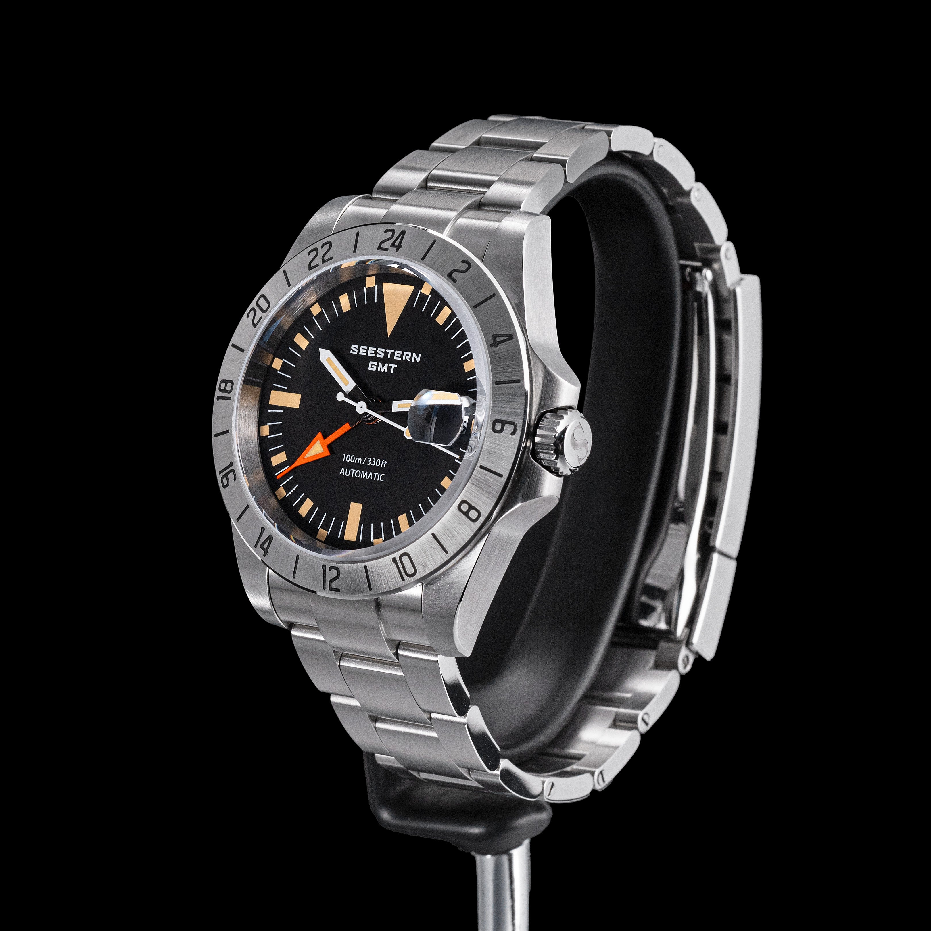 Seestern Heritage S436-2 BB Black Dial GMT Automatic