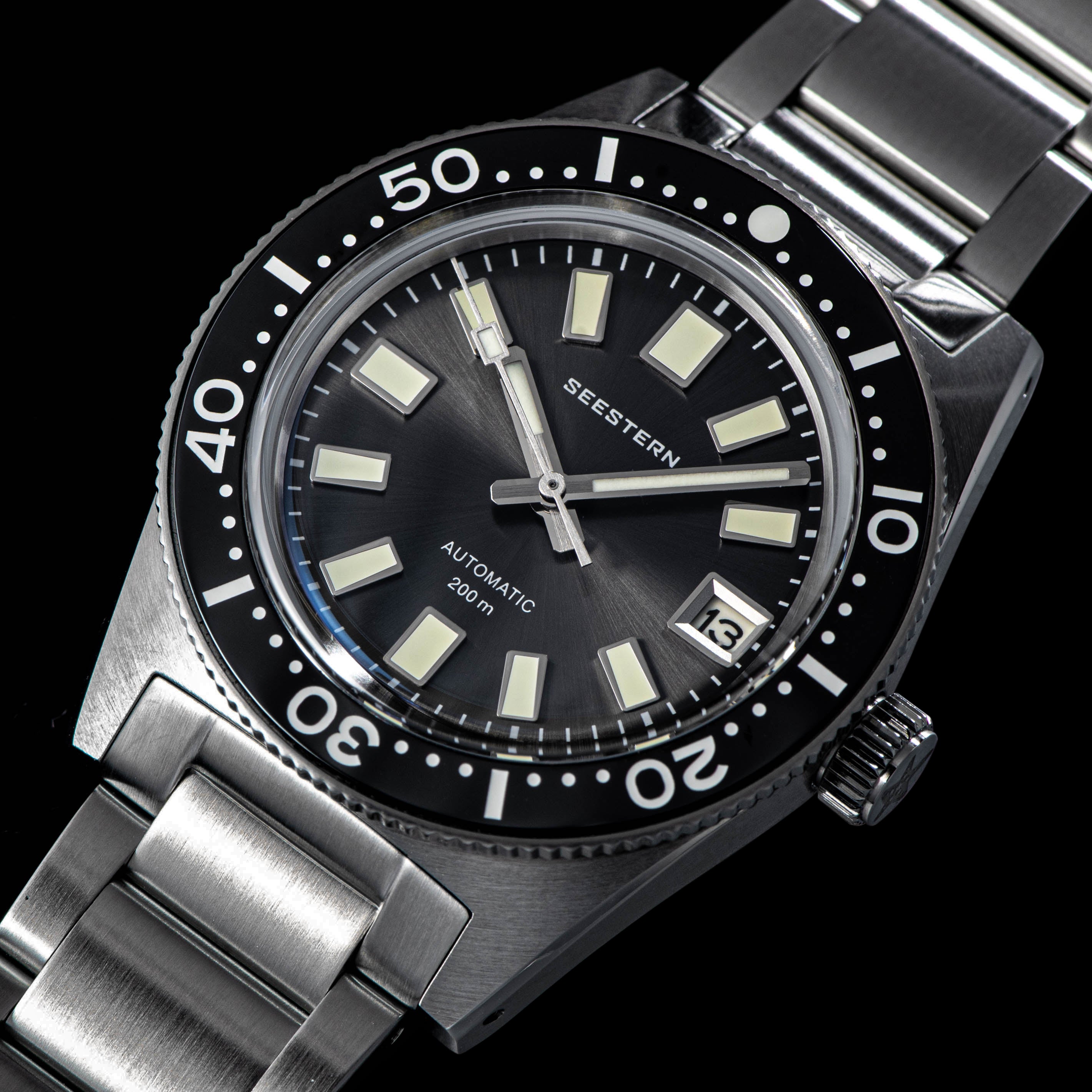 Seestern 62MAS Stainless Steel Ceramic Bezel Seiko NH35A Automatic