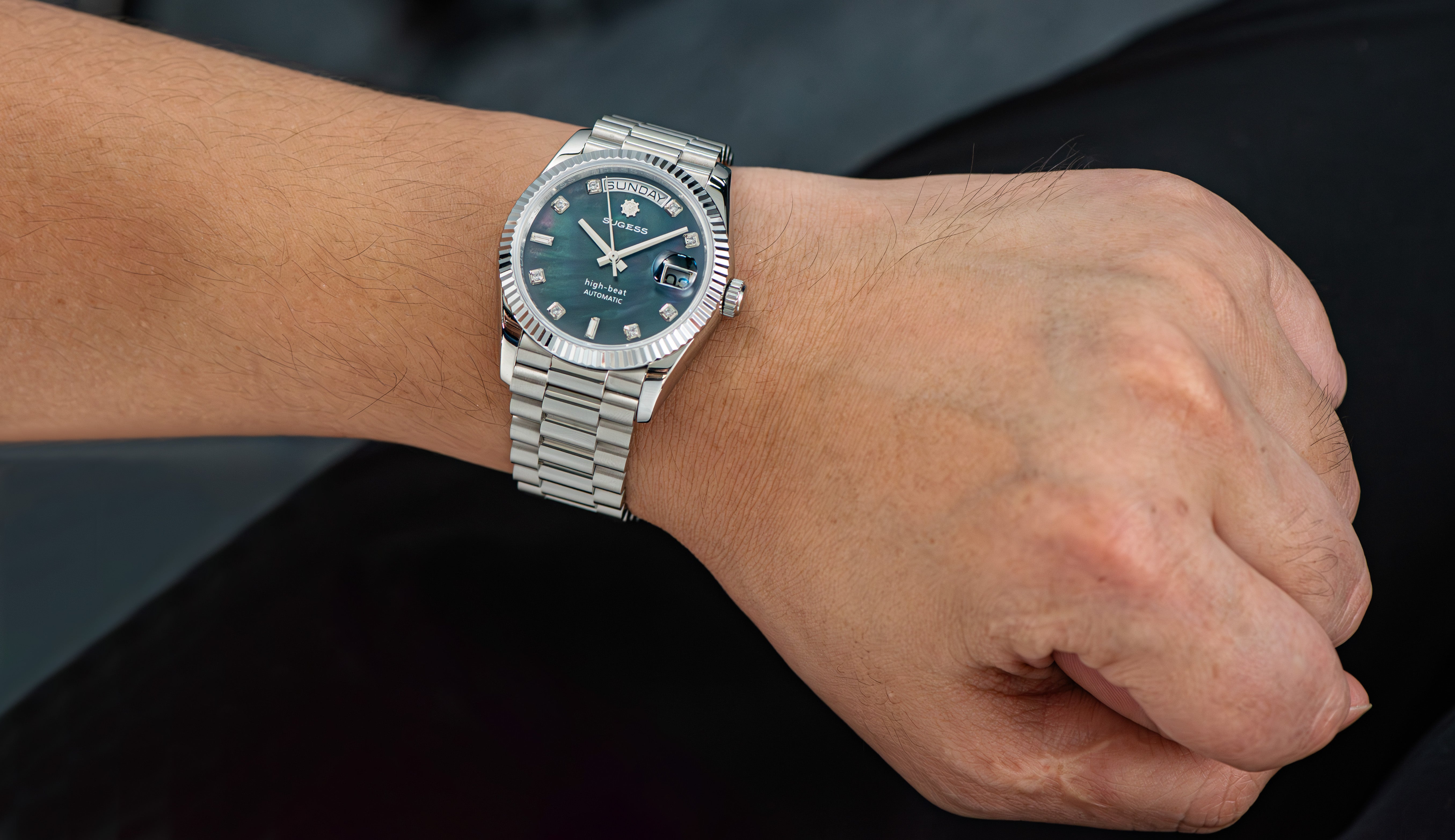 Heritage S449 DD Date and Day Display DD36 36mm Stainless