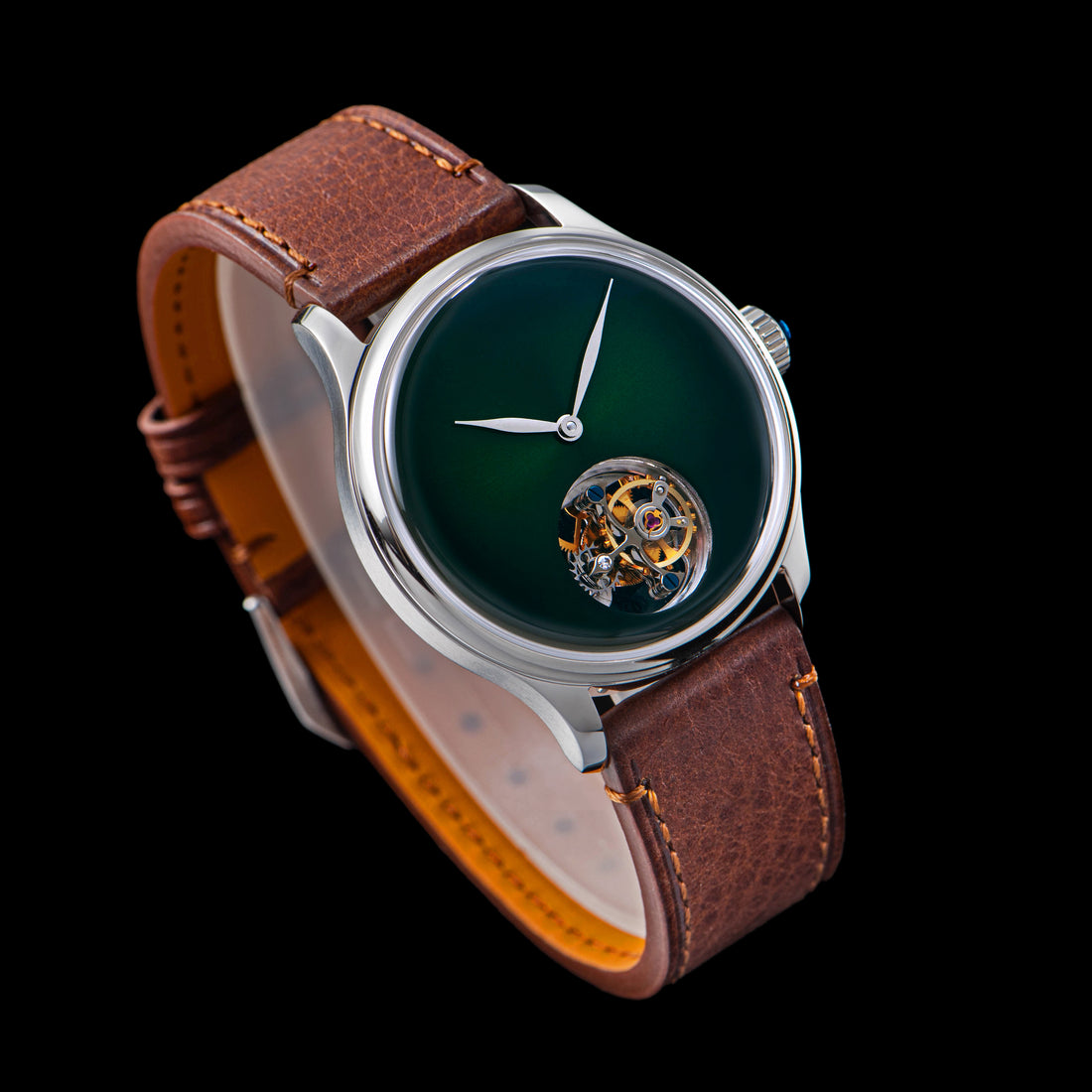 Tourbillon Master S454 Stainless Steel Green Dial