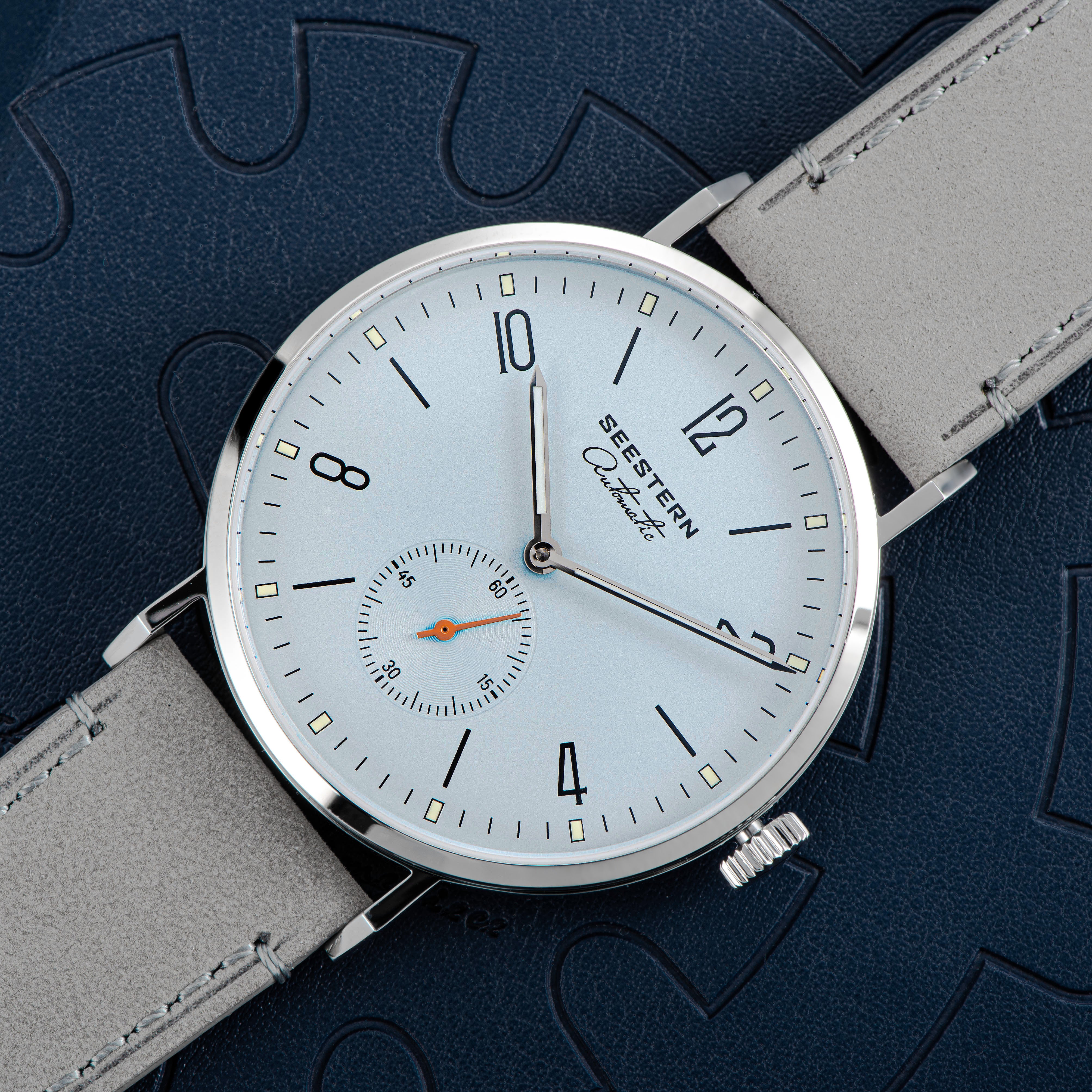 Seestern Automatic S382 38mm Light Blue Dial Classic Automatic Watch