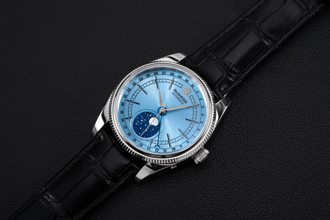 MoonPhase Master S452 Stainless-Steel Light Blue Dial