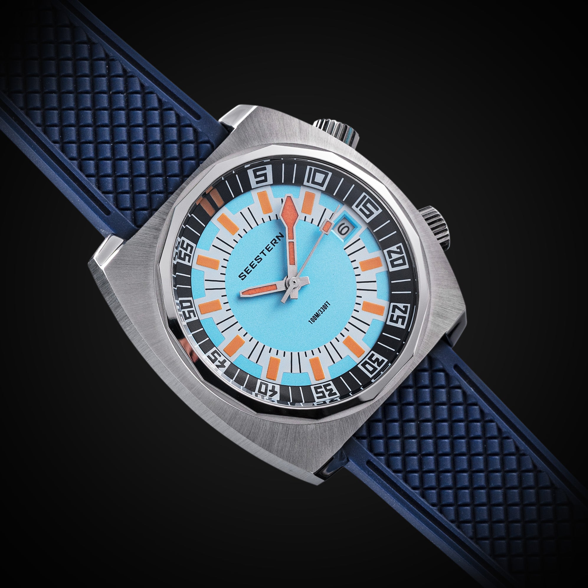 Seestern S471 Internal Rotating Bezel Blue Dial Automatic