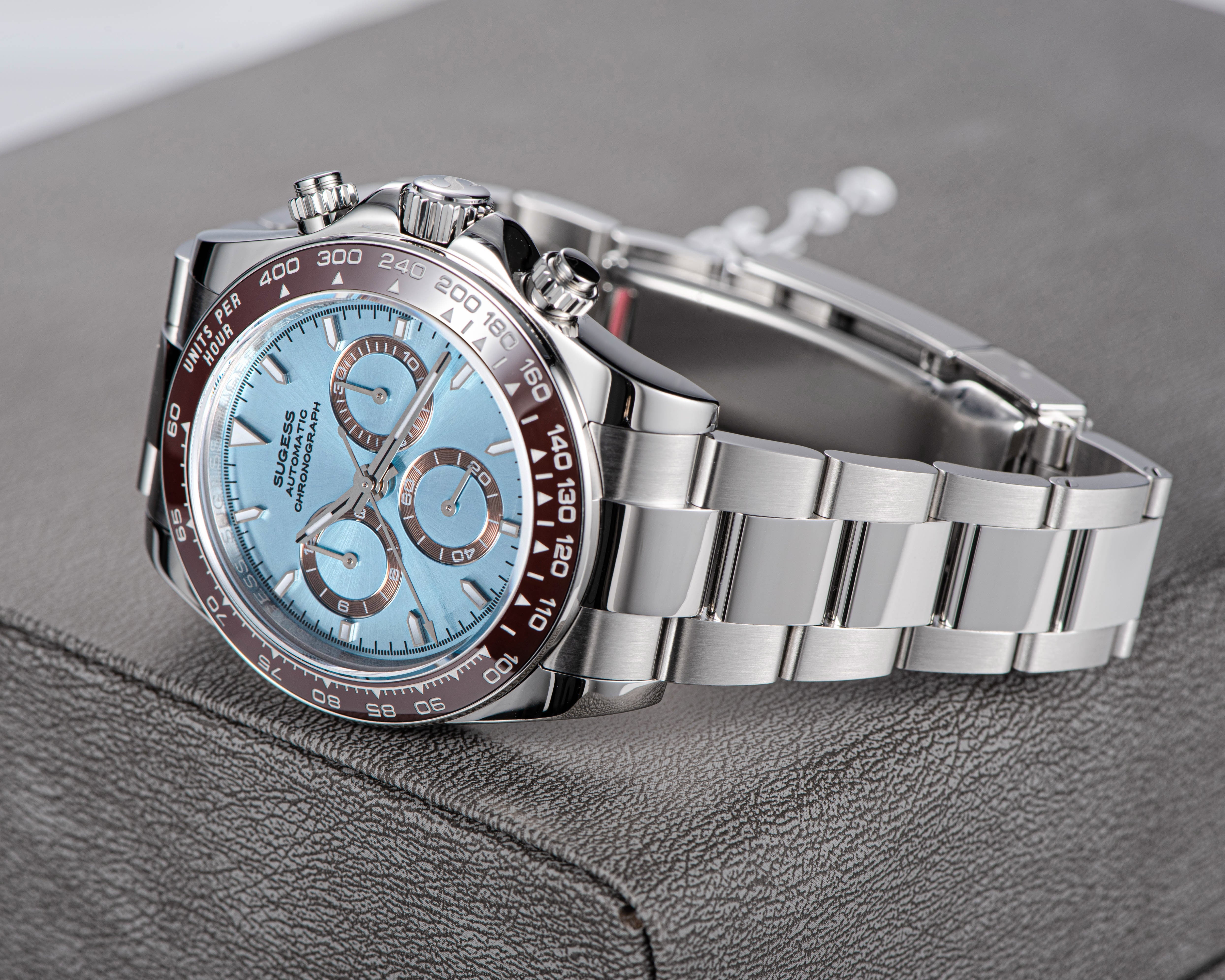 Automatic Chronograph S418-2.006 Ice Blue Dial Ceramic Bezel Professio