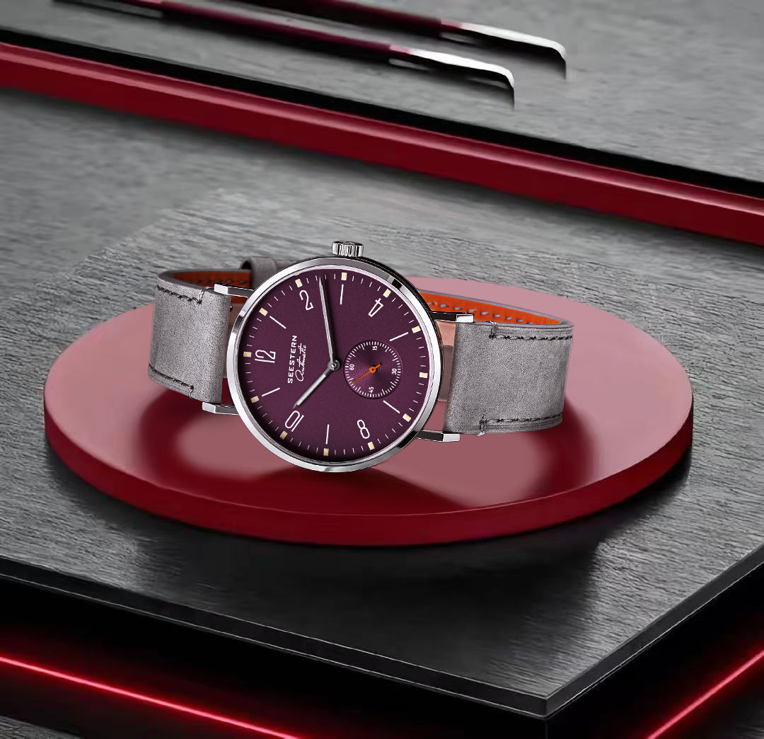 Seestern Automatic S382 38mm Purple Dial Classic Automatic Watch