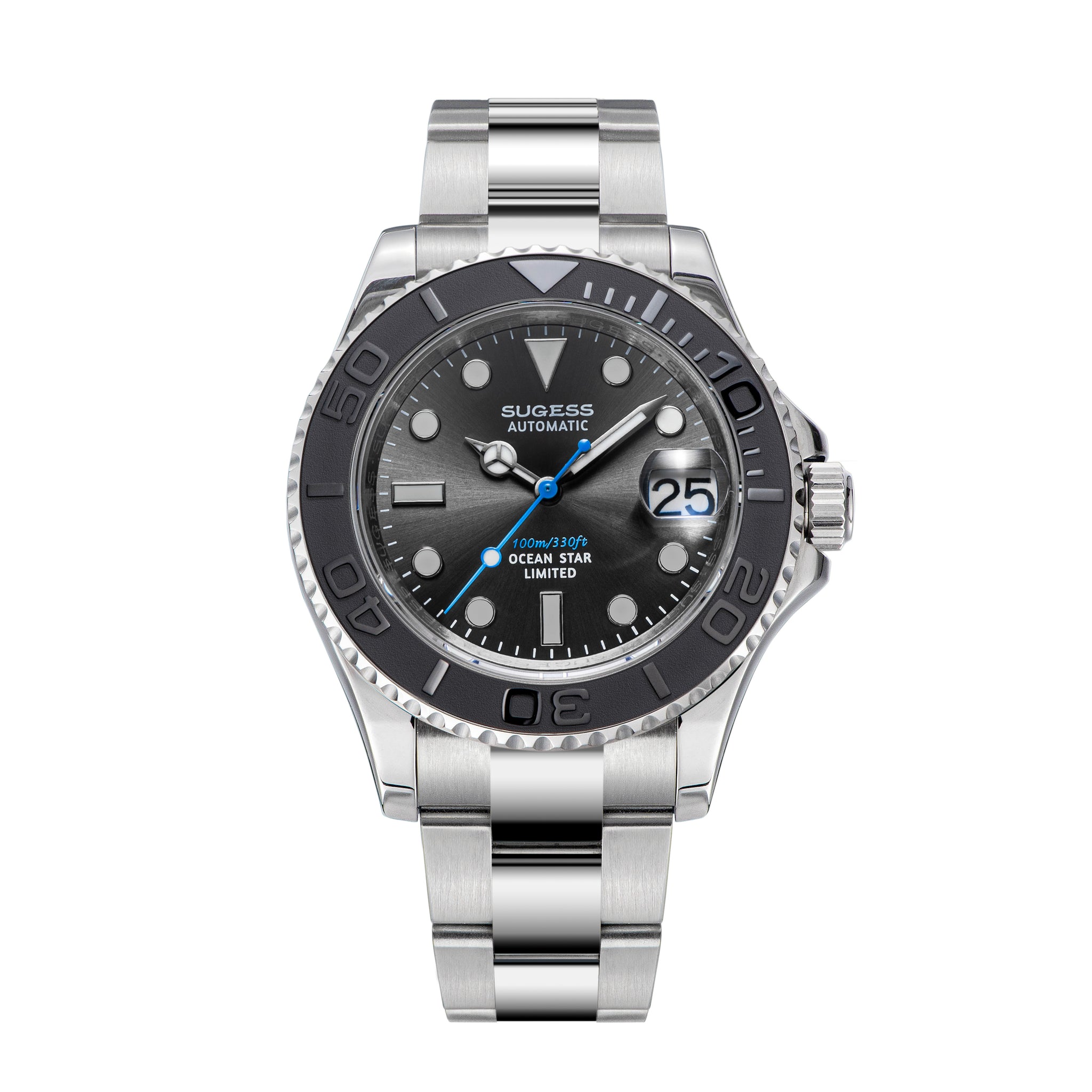 Ocean Star S450 YM Diver Watch NH35 Ceramic Bezel Black Dial Limited Edition