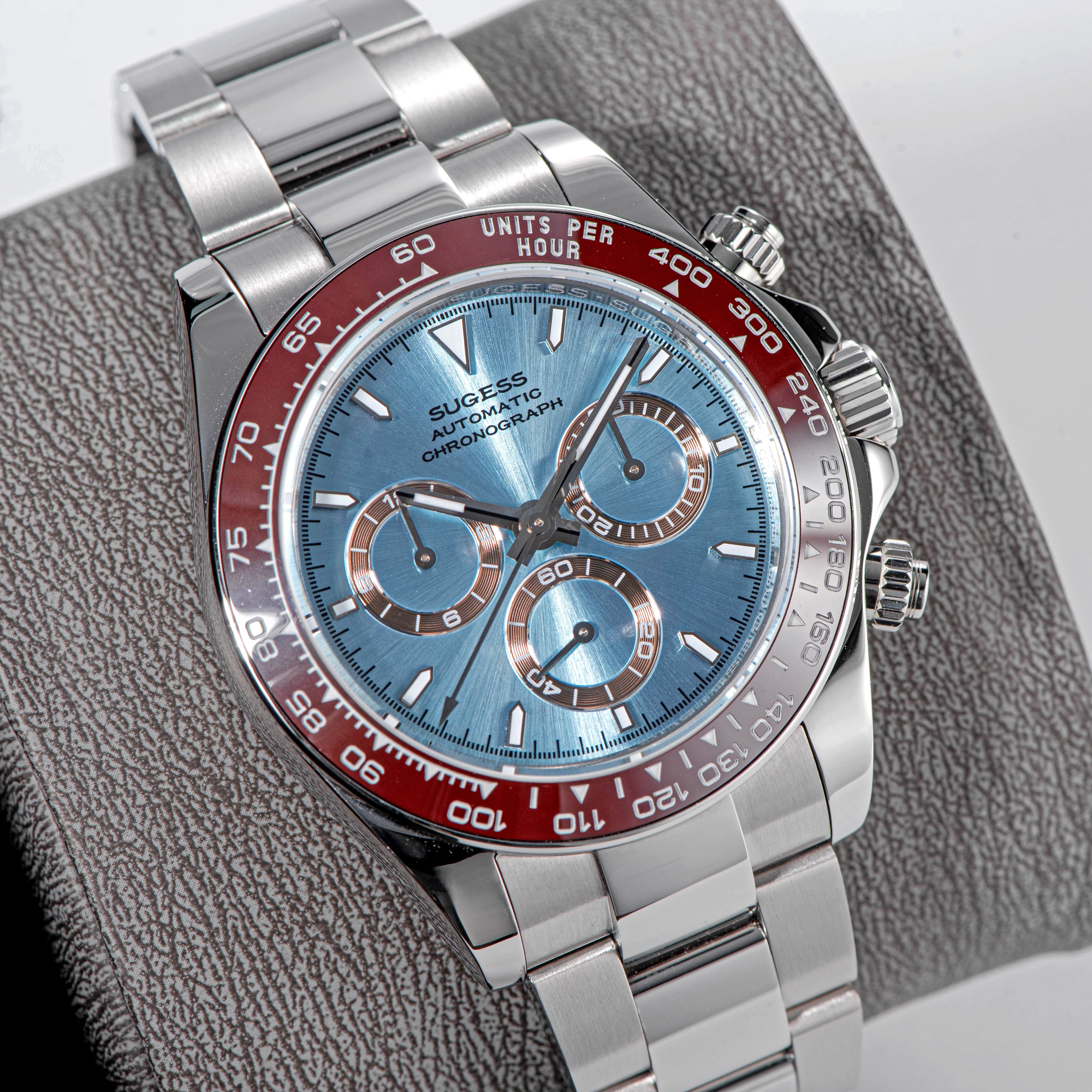 Automatic Chronograph S418-2.006 Ice Blue Dial Ceramic Bezel Professio