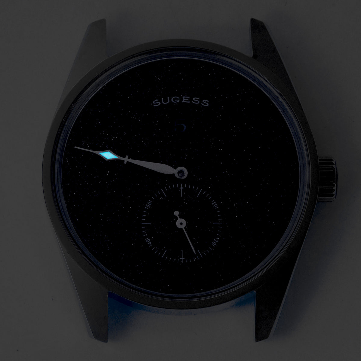 Automatic S451-2 Blue Sandstone Dial Jumping Hour One Pointer Stainles