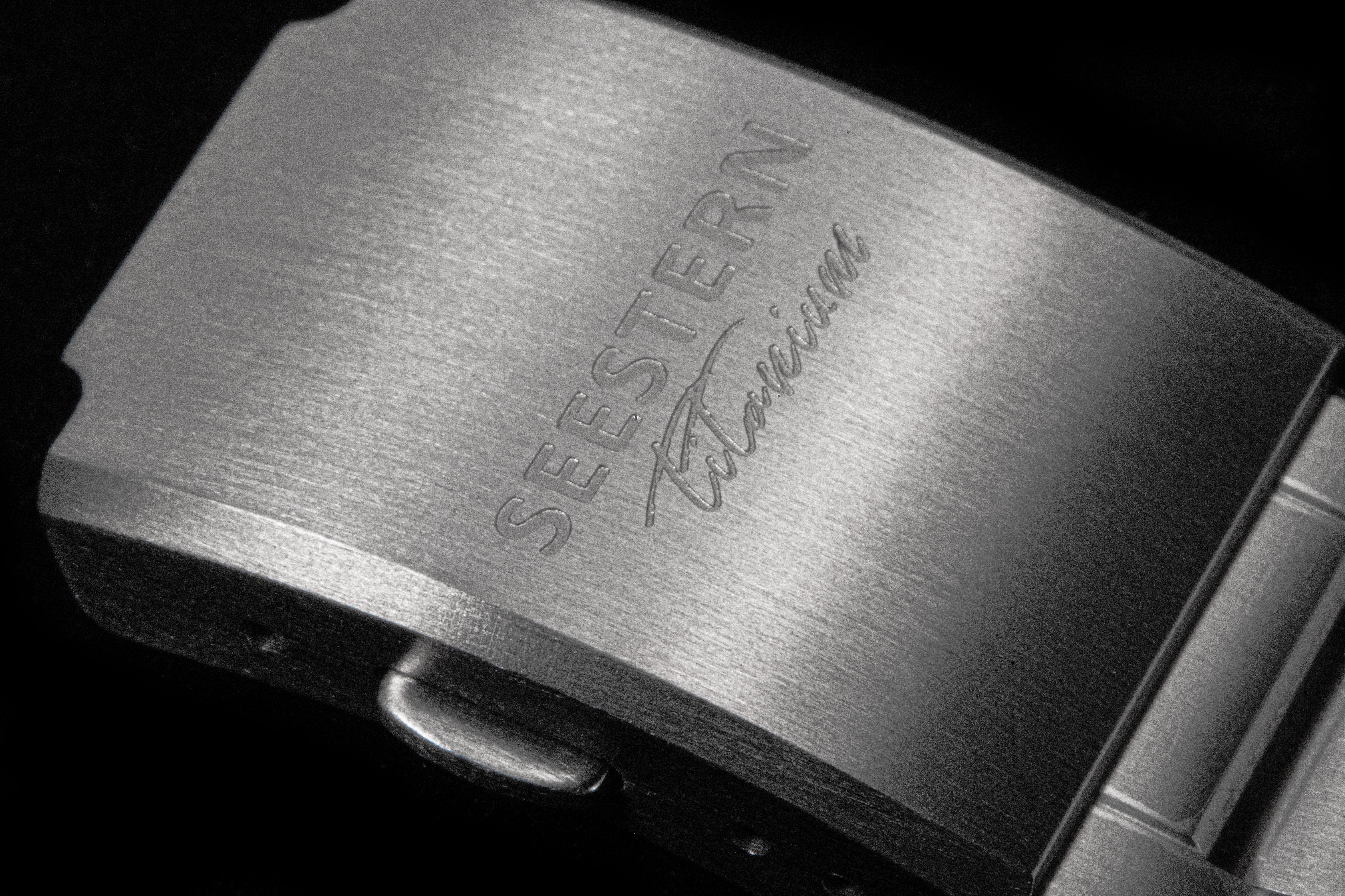 Seestern S462 Titanium Professional GMT Diver Black Dial