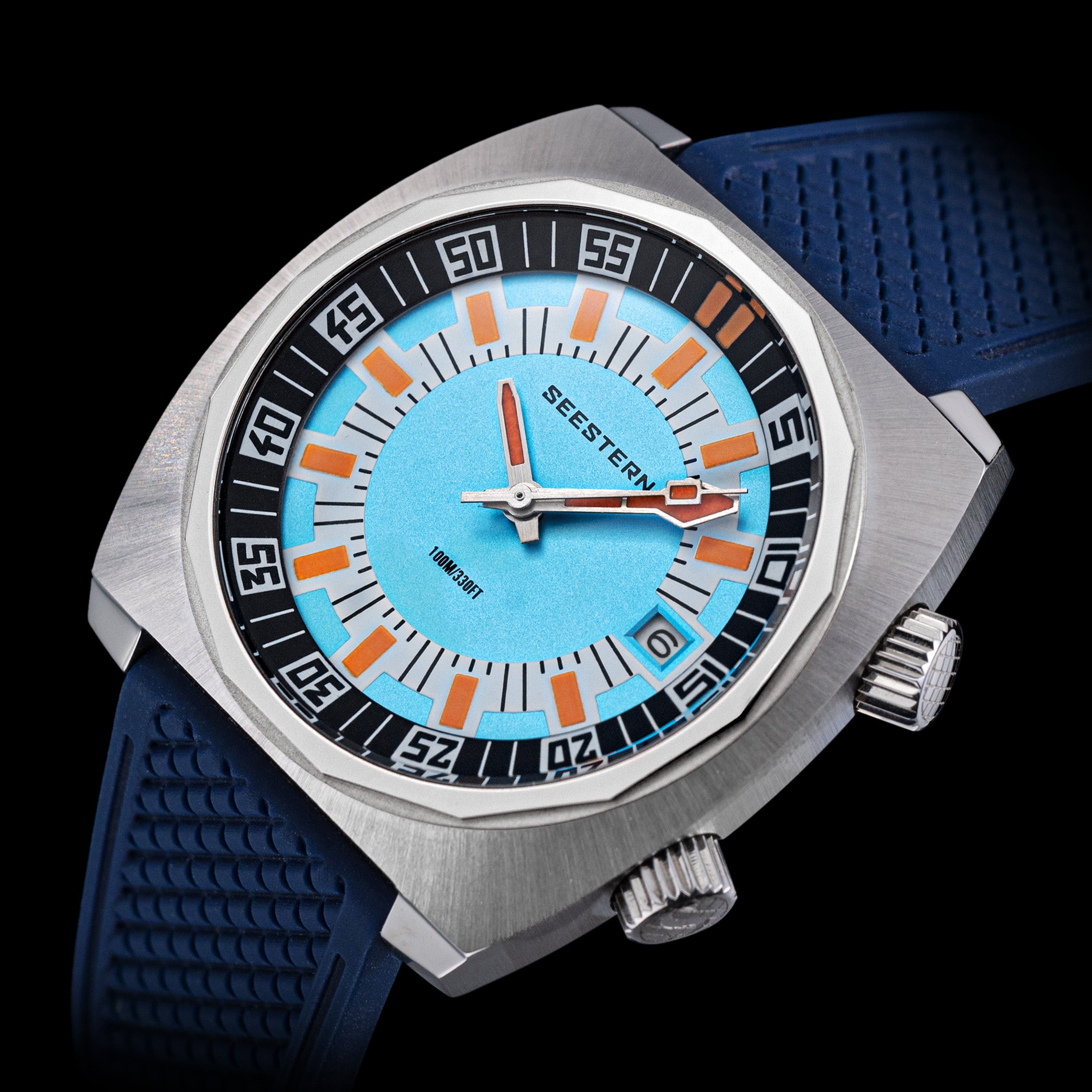 Seestern S471 Internal Rotating Bezel Blue Dial Automatic