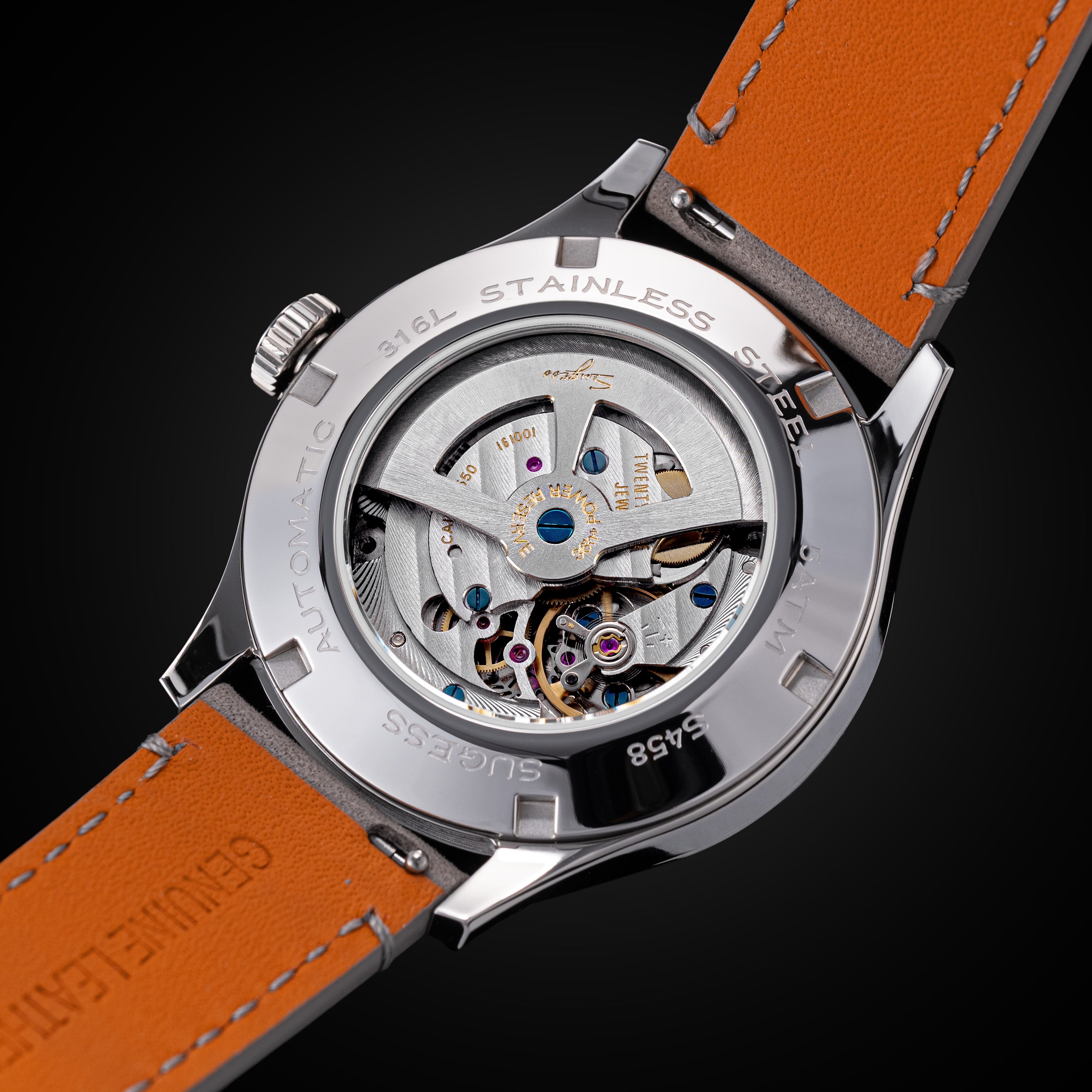 Sugess S458 Deep Blue Dial Stainless-Steel Automatic