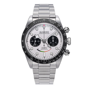 Chrono Heritage S475 Chronograph Power Reserve Smile White Panda Dial